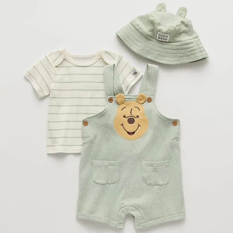 Baby Boys Round Neck Short Sleeve Romper Set