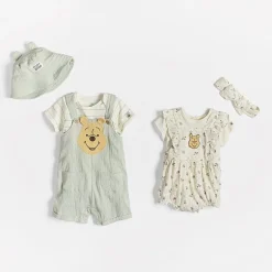 Baby Boys Round Neck Short Sleeve Romper Set