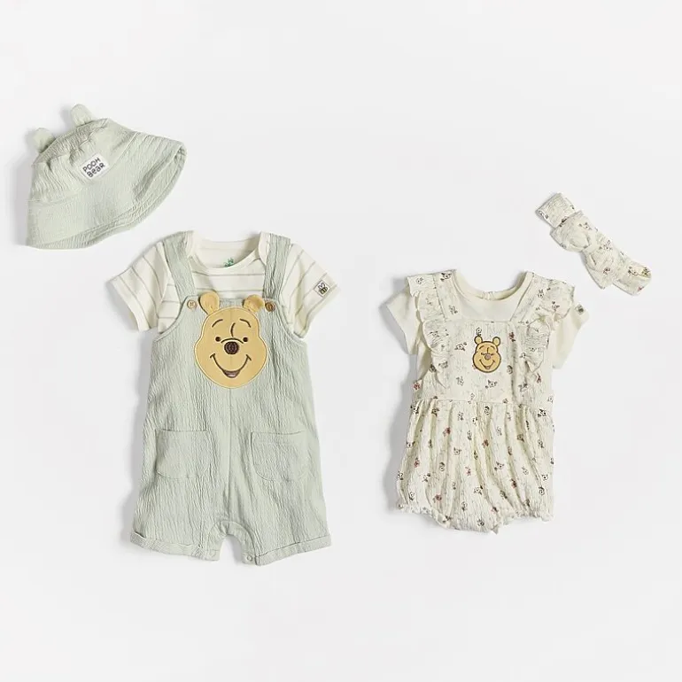 Baby Boys Round Neck Short Sleeve Romper Set