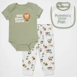 Baby Essentials Baby Boys 3-pc. Pant Set