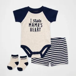 Baby Essentials Baby Boys 3-pc. Short Set