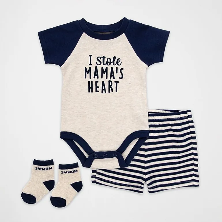 Baby Essentials Baby Boys 3-pc. Short Set