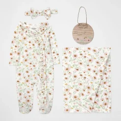 Baby Essentials Baby Girls 4-pc. Baby Clothing Set