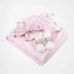 Baby Essentials Baby Girls 4-pc. Baby Clothing Set