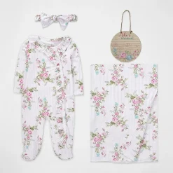 Baby Essentials Baby Girls 4-pc. Baby Clothing Set