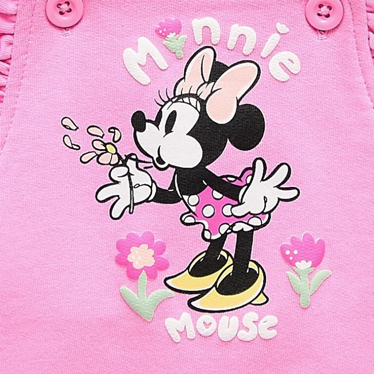 Baby Girls 2-pc. Minnie Mouse Shortall Set