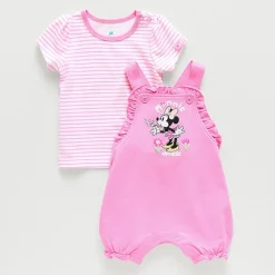 Baby Girls 2-pc. Minnie Mouse Shortall Set