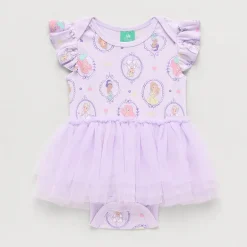 Baby Girls Short Sleeve Ariel Belle Cinderella Tutu Dress