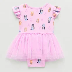Baby Girls Short Sleeve Bluey Tutu Dress
