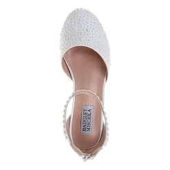 Badgley Mischka Toddler Round Closed Toe Block Heel Pumps