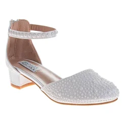 Badgley Mischka Toddler Round Closed Toe Block Heel Pumps