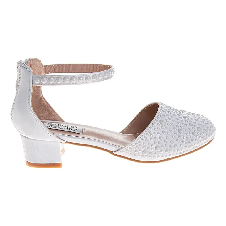 Badgley Mischka Toddler Round Closed Toe Block Heel Pumps