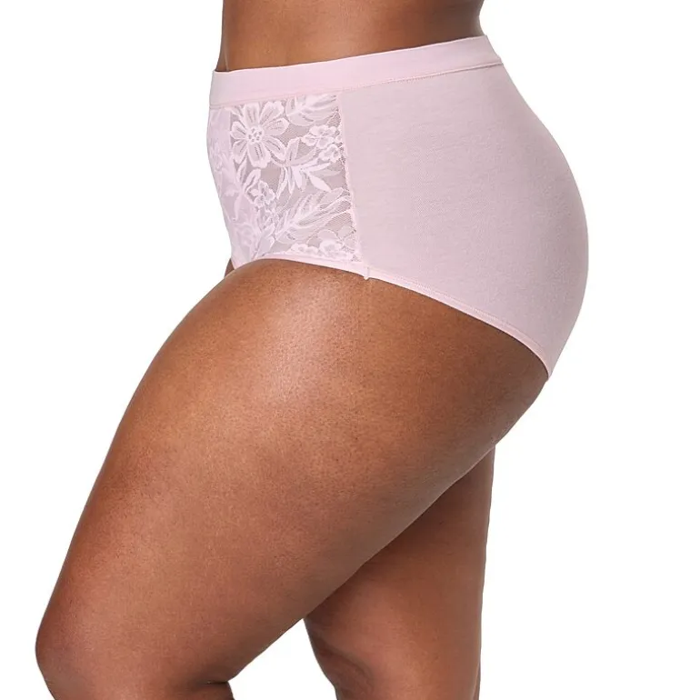 Bali Breathe Cotton Modal Lace High Rise Brief DFCLBF