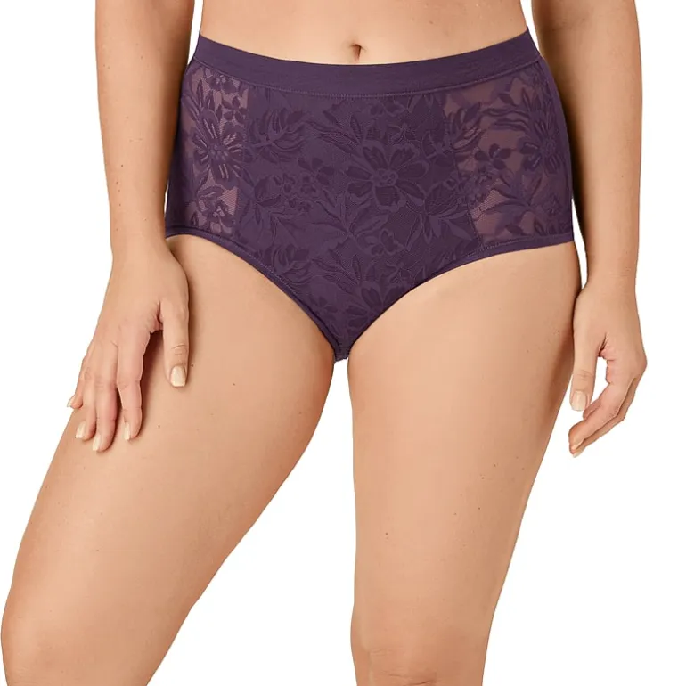 Bali Breathe Cotton Modal Lace High Rise Brief DFCLBF