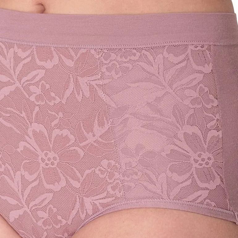 Bali Breathe Cotton Modal Lace High Rise Brief DFCLBF