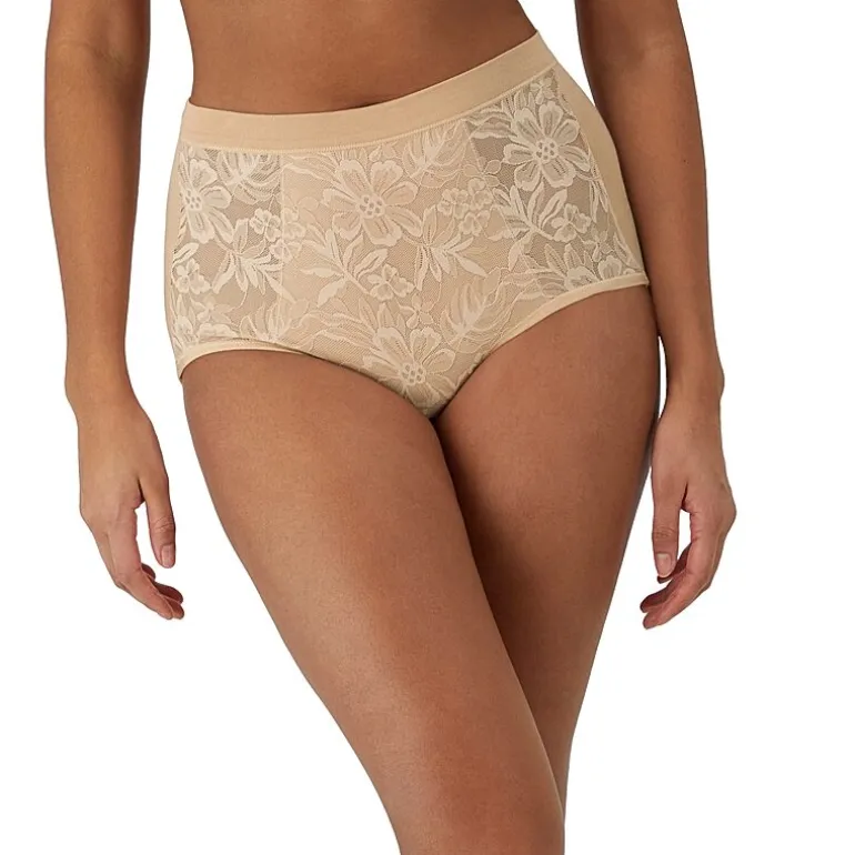 Bali Breathe Cotton Modal Lace High Rise Brief DFCLBF