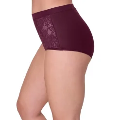 Bali Breathe Cotton Modal Lace High Rise Brief DFCLBF