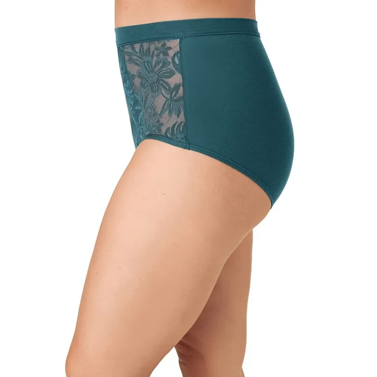 Bali Breathe Cotton Modal Lace High Rise Brief DFCLBF