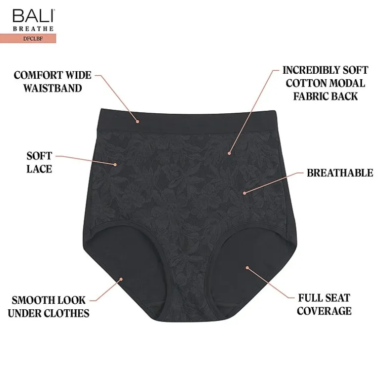 Bali Breathe Cotton Modal Lace High Rise Brief DFCLBF
