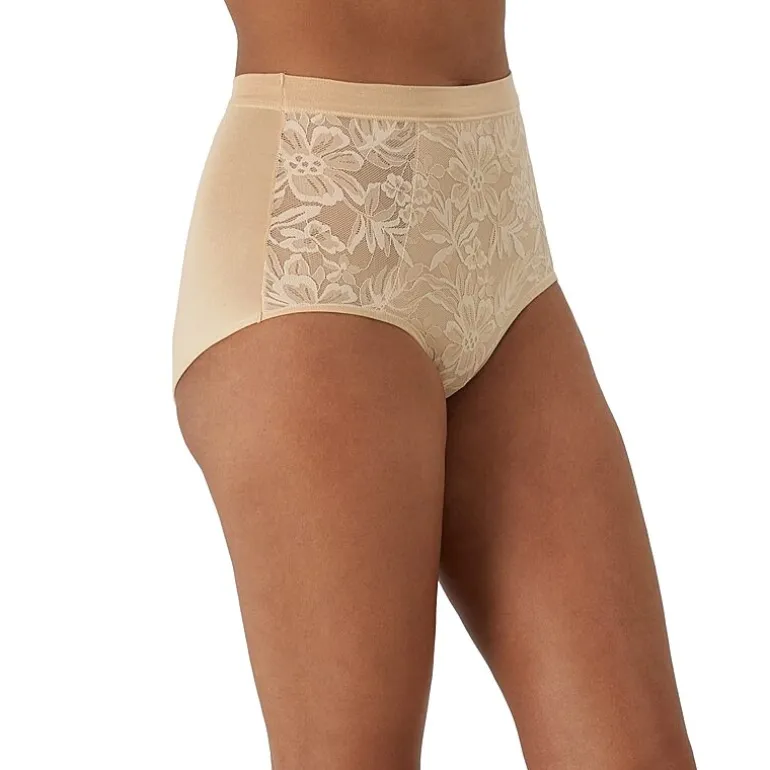 Bali Breathe Cotton Modal Lace High Rise Brief DFCLBF