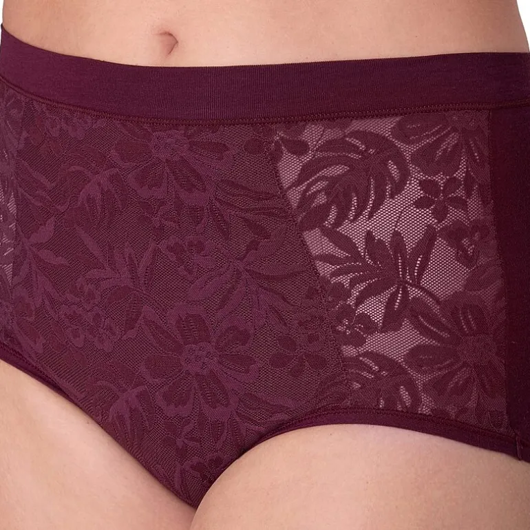 Bali Breathe Cotton Modal Lace High Rise Brief DFCLBF