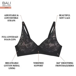 Bali Breathe Cotton Modal Wireless T-Shirt Bra DF7594