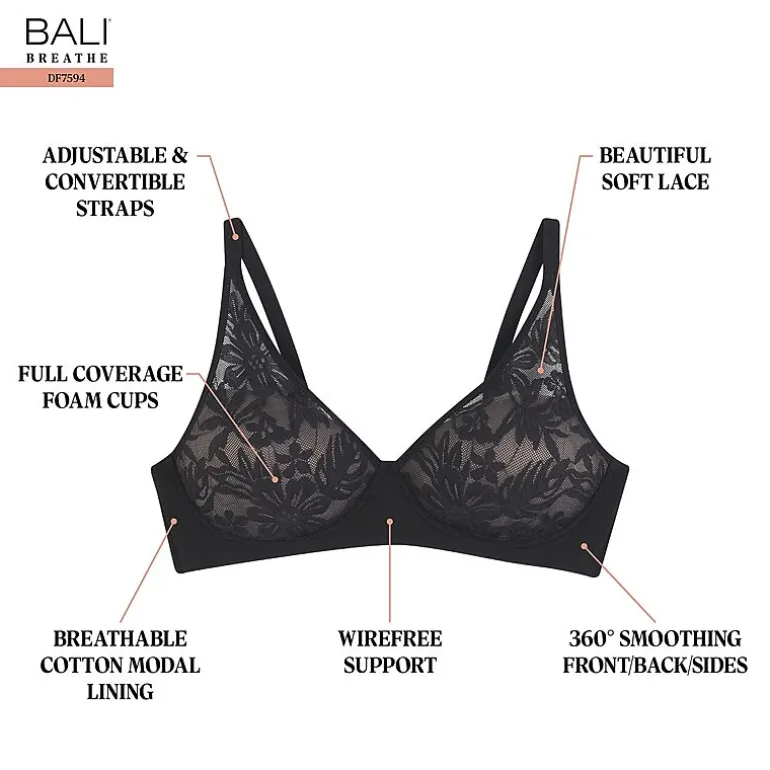 Bali Breathe Cotton Modal Wireless T-Shirt Bra DF7594