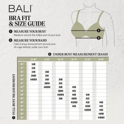 Bali Breathe Seamless T-Shirt Underwire Full Coverage Bra Df3533