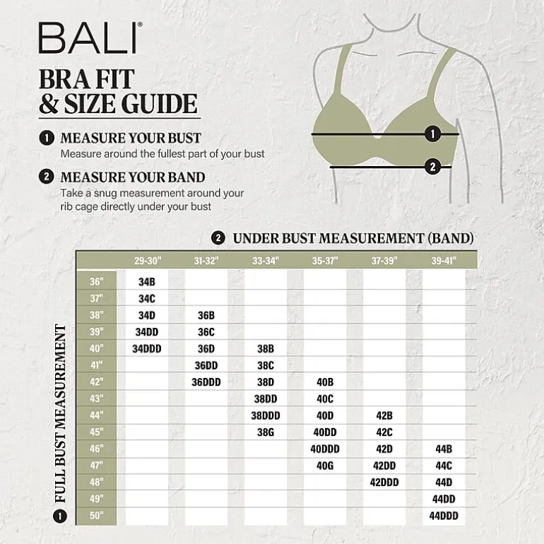 Bali Breathe Seamless T-Shirt Underwire Full Coverage Bra Df3533