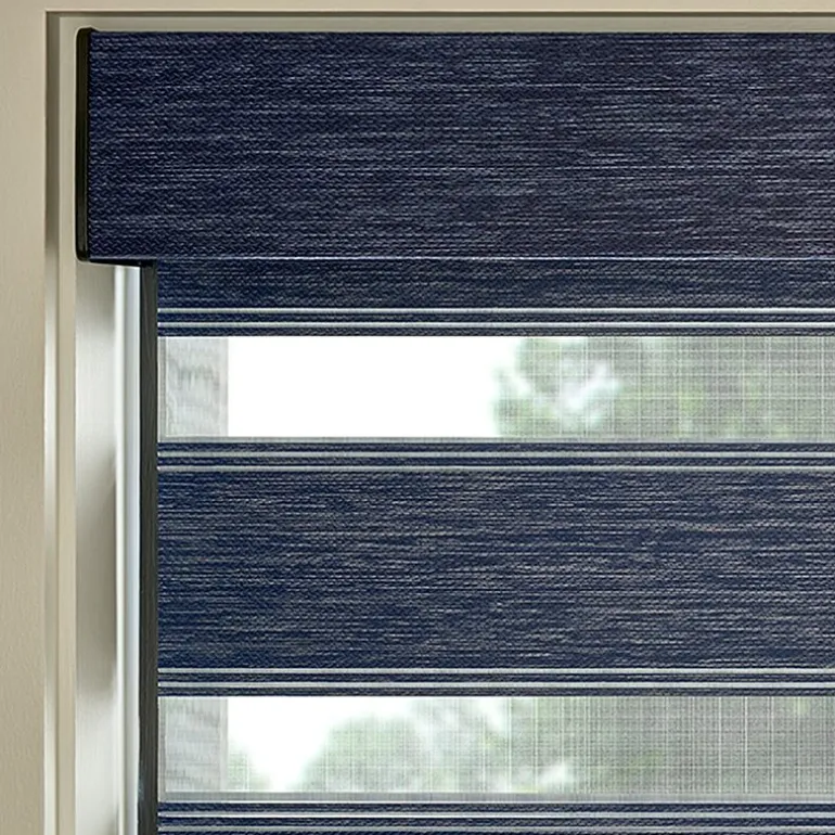 Bali Breezy Layered Custom Light-Filtering Continous Cord Loop Sheer Shade