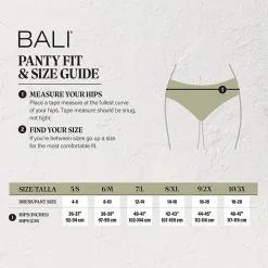 Bali Comfort Revloution Modern Seamless Lace Trim Brief Panty Dfmlbf