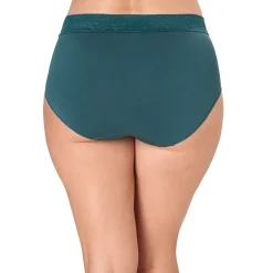 Bali Comfort Revloution Modern Seamless Lace Trim Brief Panty Dfmlbf
