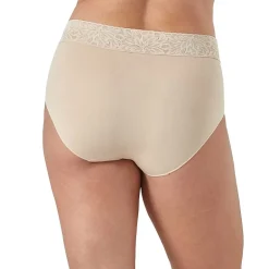 Bali Comfort Revloution Modern Seamless Lace Trim Brief Panty Dfmlbf