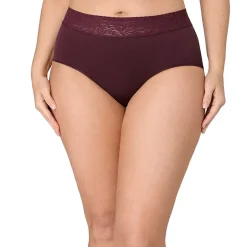 Bali Comfort Revloution Modern Seamless Lace Trim Brief Panty Dfmlbf