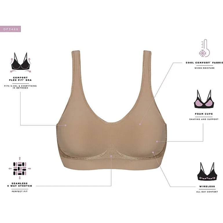 Bali Comfort Revolution® Comfortflex Fit® Shaping Seamless Wireless Full Coverage Bra-3488