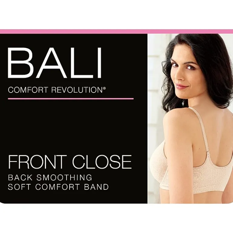 Bali Comfort Revolution® Front Close Shaping Full Coverage T-Shirt Underwire Full Coverage Bra 3p66