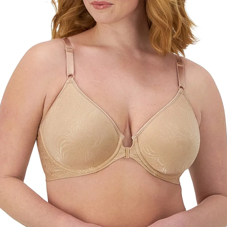 Bali Comfort Revolution® Front Close Shaping Full Coverage T-Shirt Underwire Full Coverage Bra 3p66