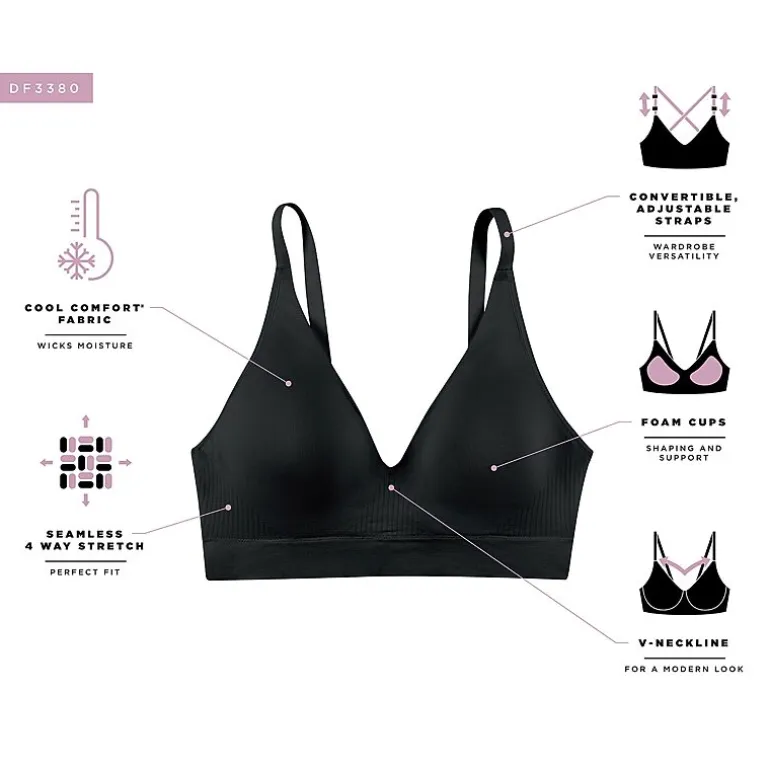 Bali Comfort Revolution Modern Seamless Wireless Full Coverage Bra-Df3380