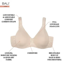 Bali Coolest Smoothing T-Shirt Full Coverage Bra Df4580