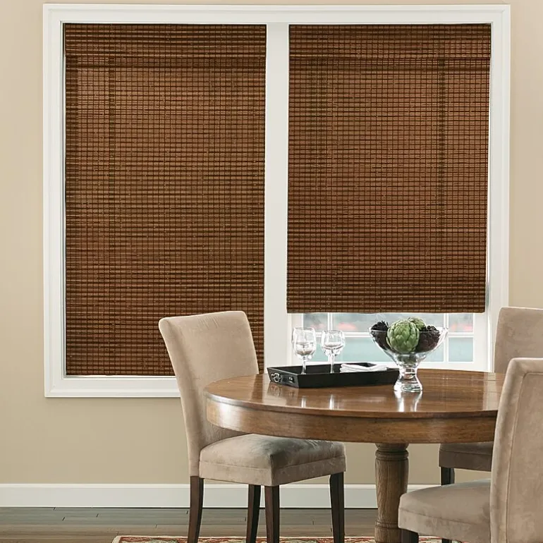 Bali Natural Custom Cordless Light-Filtering Roman Shade