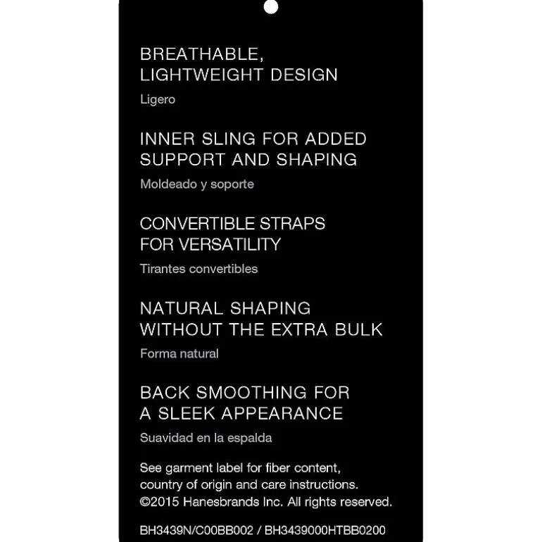 Bali One Smooth U® Ultra Light Convertible Full Coverage T-Shirt Underwire Full Coverage Bra 3439