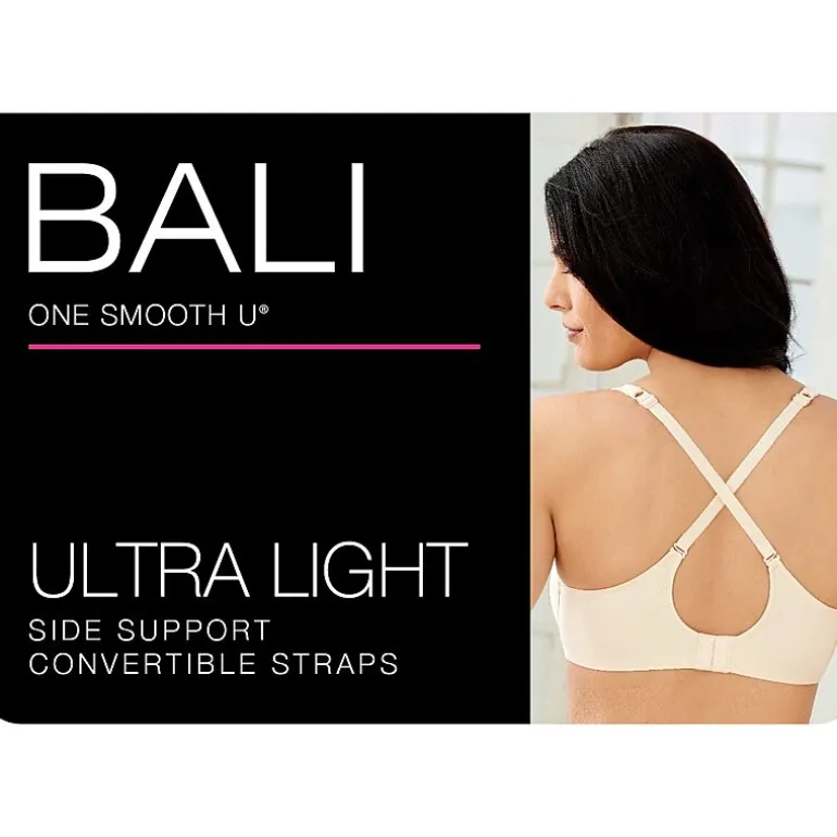 Bali One Smooth U® Ultra Light Convertible Full Coverage T-Shirt Underwire Full Coverage Bra 3439