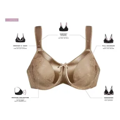 Bali Satin Tracings® Full Coverage Minimizer Underwire Minimizer Bra 3562