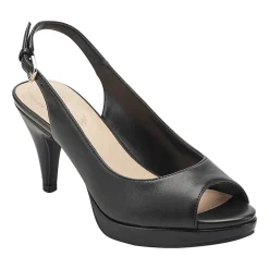 BANDOLINO Melt Womens Round Open Toe Cone Heel Pumps