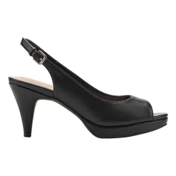 BANDOLINO Melt Womens Round Open Toe Cone Heel Pumps