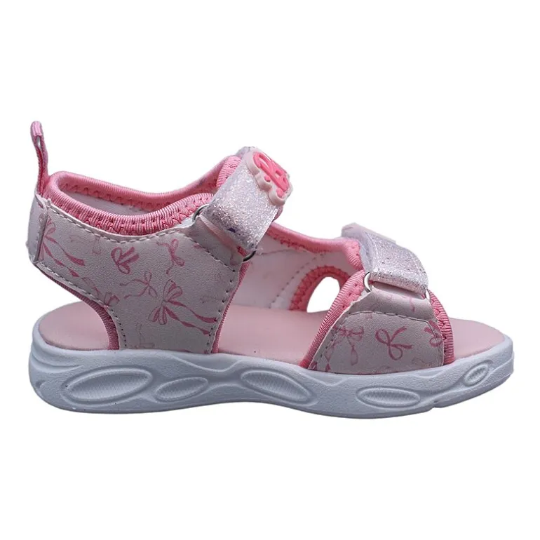 Barbie Light Up Toddler Girls Barbie Adjustable Strap Footbed Sandals