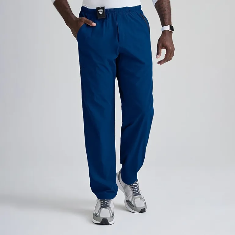 Barco One 0217 Amplify 7-Pocket Zip-Fly Mens Big and Tall Tag Free Stretch Fabric Moisture Wicking Scrub Pant
