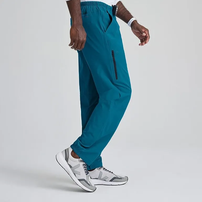 Barco One 0217 Amplify 7-Pocket Zip-Fly Mens Big and Tall Tag Free Stretch Fabric Moisture Wicking Scrub Pant