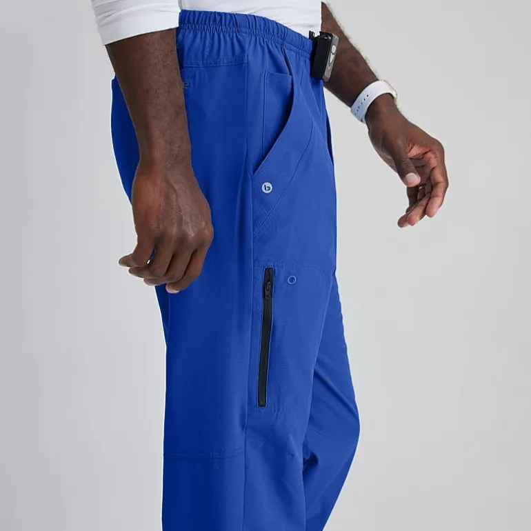 Barco One 0217 Amplify 7-Pocket Zip-Fly Mens Big and Tall Tag Free Stretch Fabric Moisture Wicking Scrub Pant