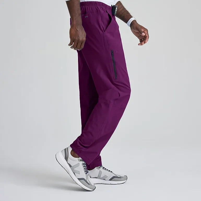 Barco One 0217 Amplify 7-Pocket Zip-Fly Mens Big and Tall Tag Free Stretch Fabric Moisture Wicking Scrub Pant